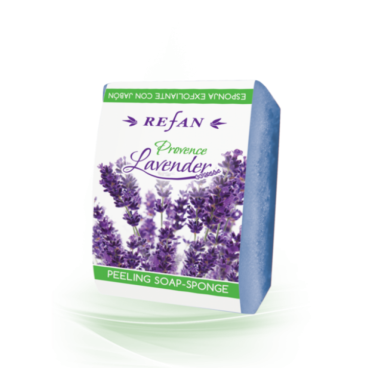 Provence Lavender Peeling soap-sponge