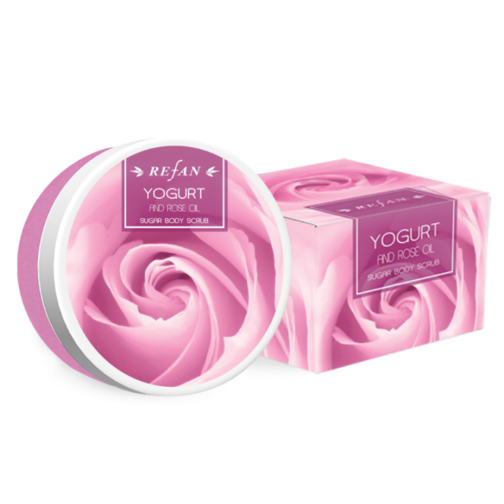 Yogurt and Rose oil Sugar body scrub